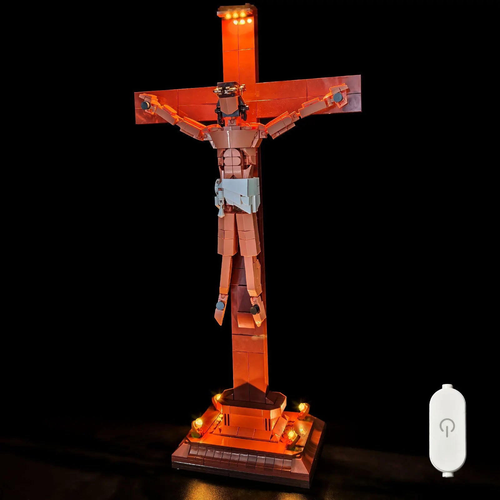 588 PCS Jesus Crucifix MOC Building Blocks,model of the crucifixion of Jesus,assembly building block DIY Creative Gifts